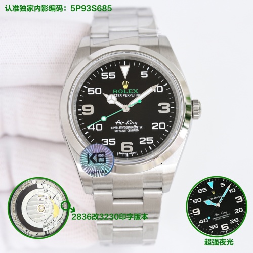 Rolex Air-King Automatic Men's Watch, Stainless Steel, Black Dial