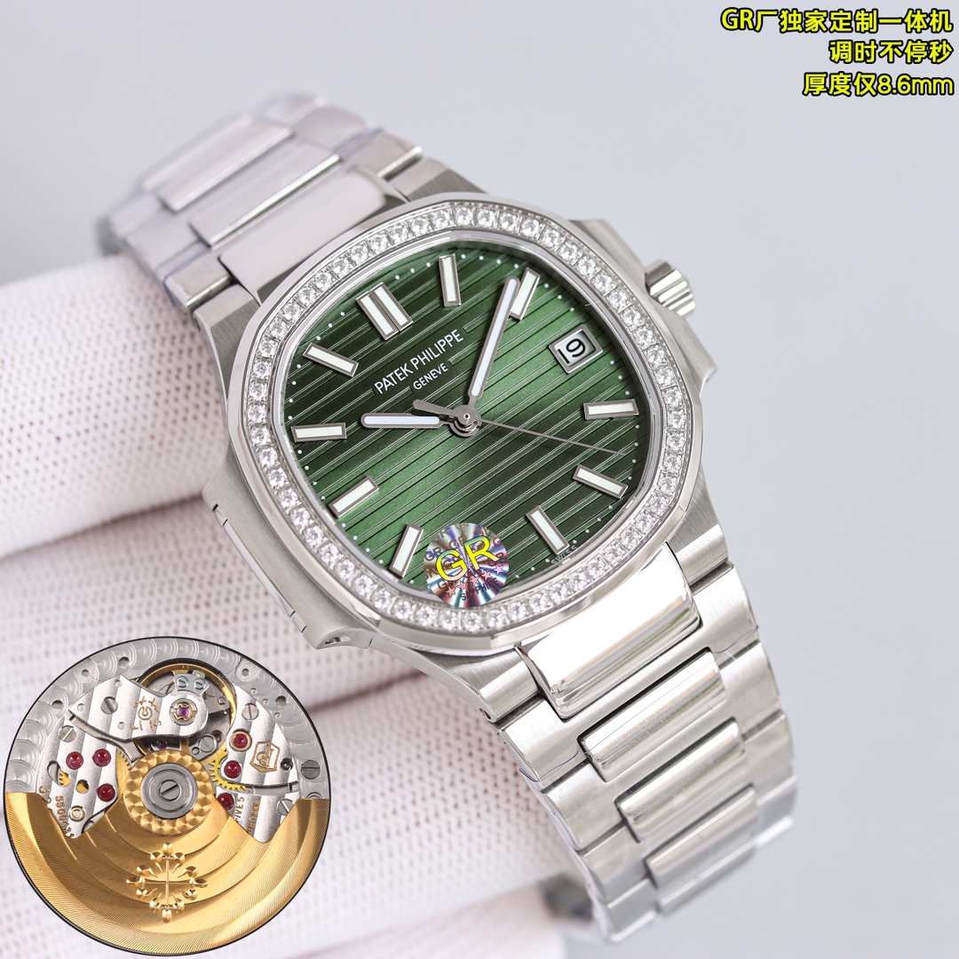 白钢1350 金1400(钻加50)
2025年度⌚️GR新款女表v2版本强烈推荐PP5711女款鹦鹉螺。欢迎对比细节:
1⃣️搭配独家定制版9015机改Cal.324sc一体自动机芯,调时不停秒,调时不停秒,调时不停秒,特惠🉐动能储存45小时,振频28800每小时。
2⃣️316L定制级人体工程学表带!
3⃣️腕表尺寸35.2MM,厚度8.6mm
4⃣️镶嵌56颗施华洛世奇水晶钻与正品钻石数量一致 。
5⃣️表镜双面防眩目蓝宝石水晶玻璃。
6⃣️字面色泽均与正品一致。
“没人能拥有百达.翡丽,只不过为下一代保管而已。”
优雅大气 完美演绎职场女性的时尚品味,在优雅之余又不失强悍霸气。
Factory2025匠心力作 欢迎您的品鉴!