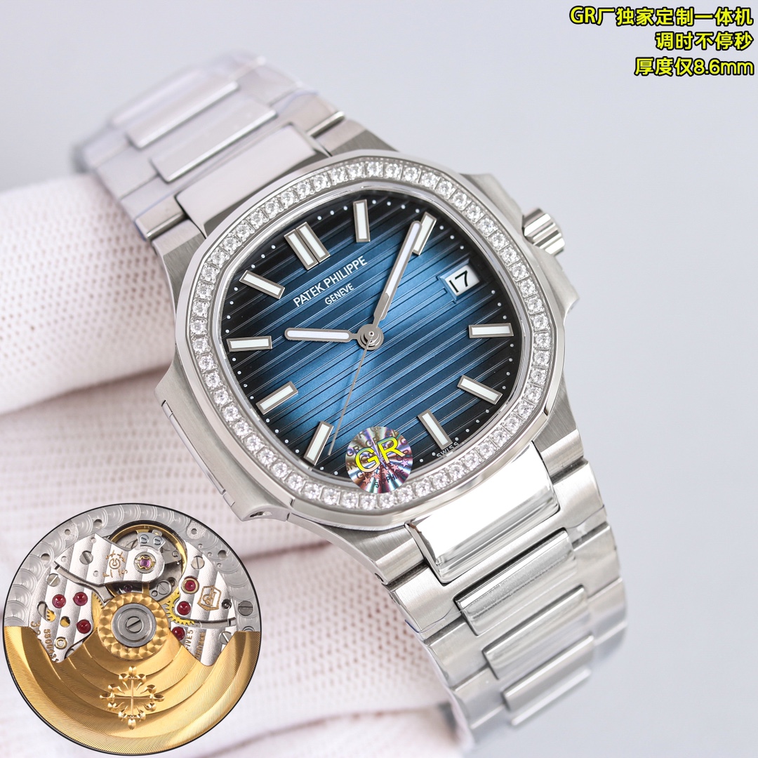 白钢1350 金1400(钻加50)
2025年度⌚️GR新款女表v2版本强烈推荐PP5711女款鹦鹉螺。欢迎对比细节:
1⃣️搭配独家定制版9015机改Cal.324sc一体自动机芯,调时不停秒,调时不停秒,调时不停秒,特惠🉐动能储存45小时,振频28800每小时。
2⃣️316L定制级人体工程学表带!
3⃣️腕表尺寸35.2MM,厚度8.6mm
4⃣️镶嵌56颗施华洛世奇水晶钻与正品钻石数量一致 。
5⃣️表镜双面防眩目蓝宝石水晶玻璃。
6⃣️字面色泽均与正品一致。
“没人能拥有百达.翡丽,只不过为下一代保管而已。”
优雅大气 完美演绎职场女性的时尚品味,在优雅之余又不失强悍霸气。
Factory2025匠心力作 欢迎您的品鉴!