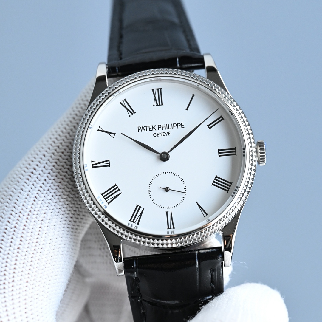 Patek Philippe 3919: Montre Classique avec Bracelet en Cuir de Veau Italien