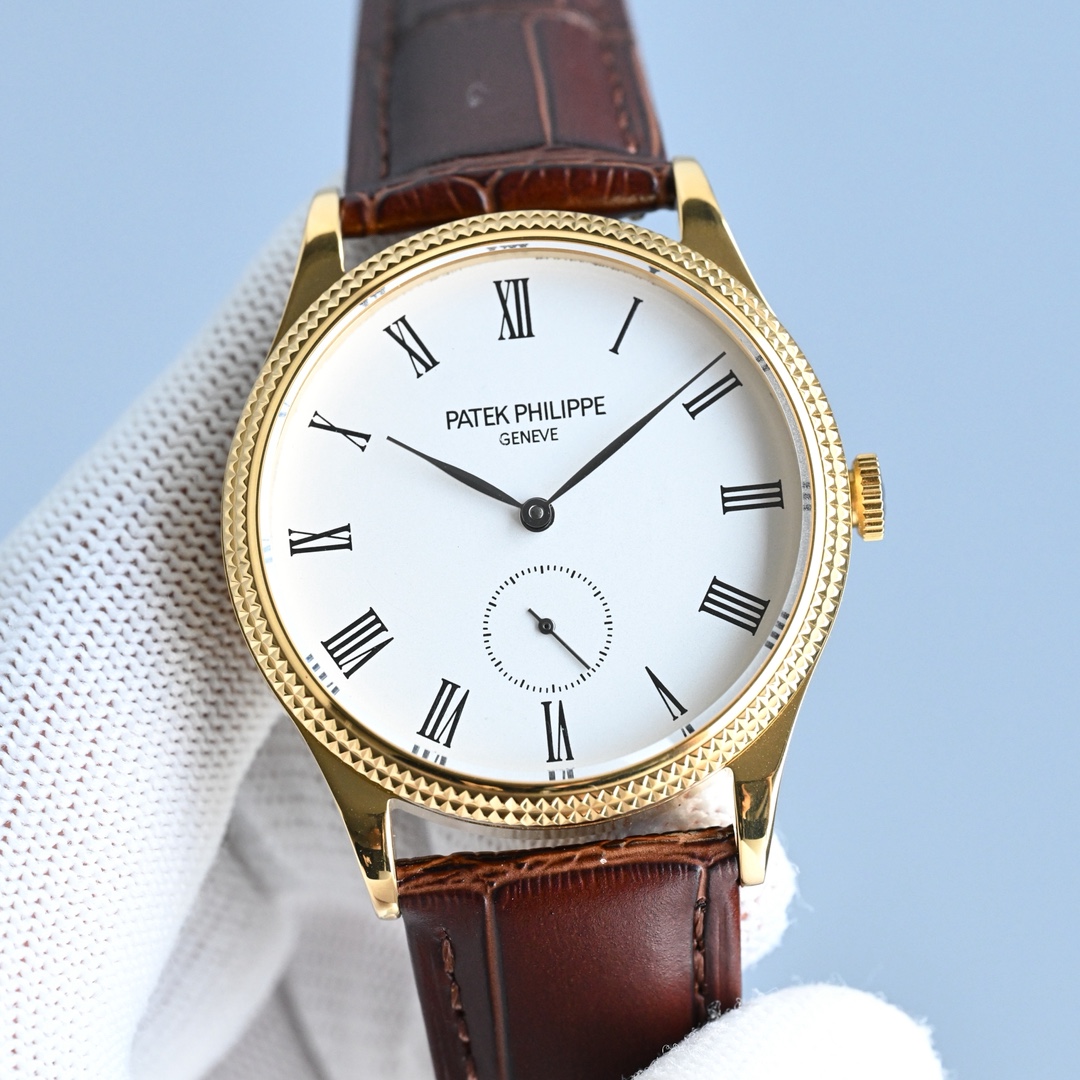 PP Factory Patek Philippe 3919 Herenhorloge - Klassieke Elegantie, 39mm, Gouden Kast