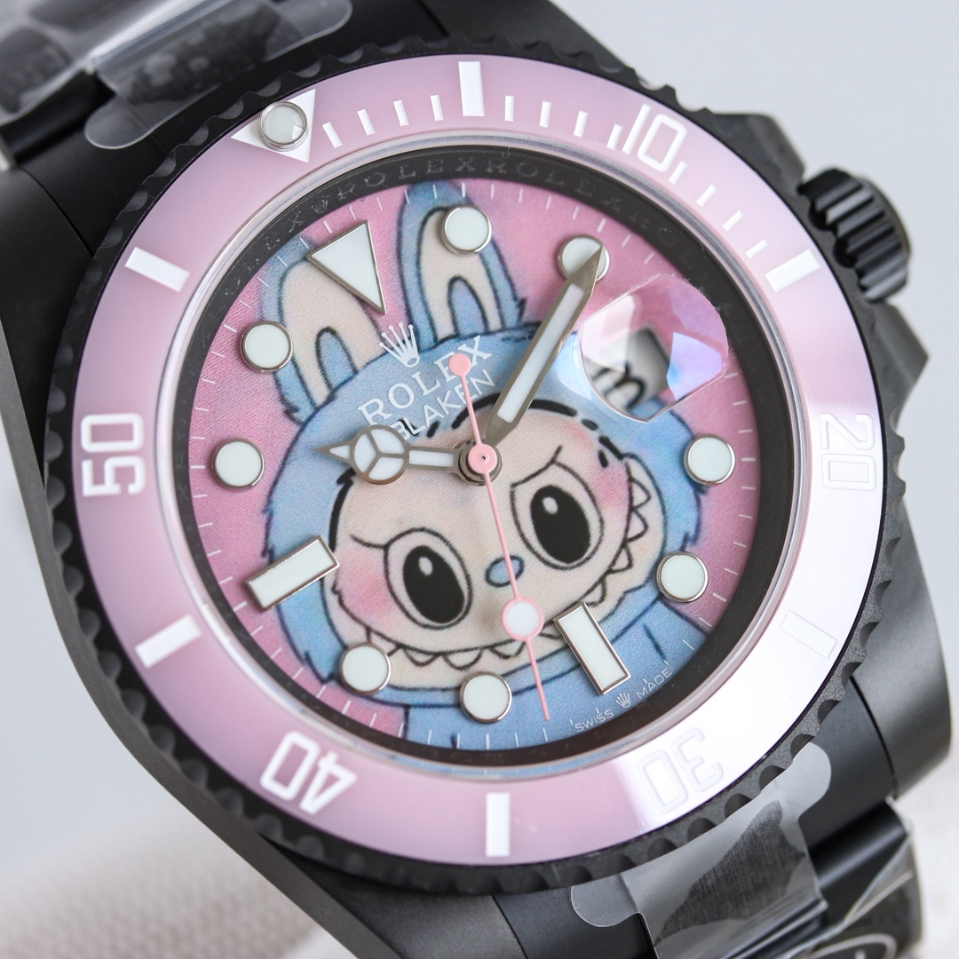 Blaken Rolex Labubu Limited Edition Pink Water Ghost Mechanical Wrist Watch 6 i1755415845 1032 5