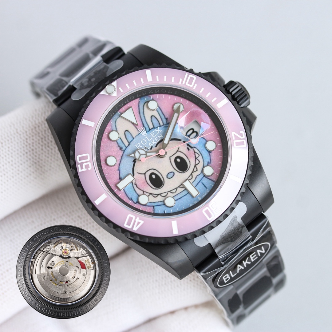 Blaken Rolex Labubu Limited Edition Pink Water Ghost Mechanical Wrist Watch 4 i1755415845 5829 3