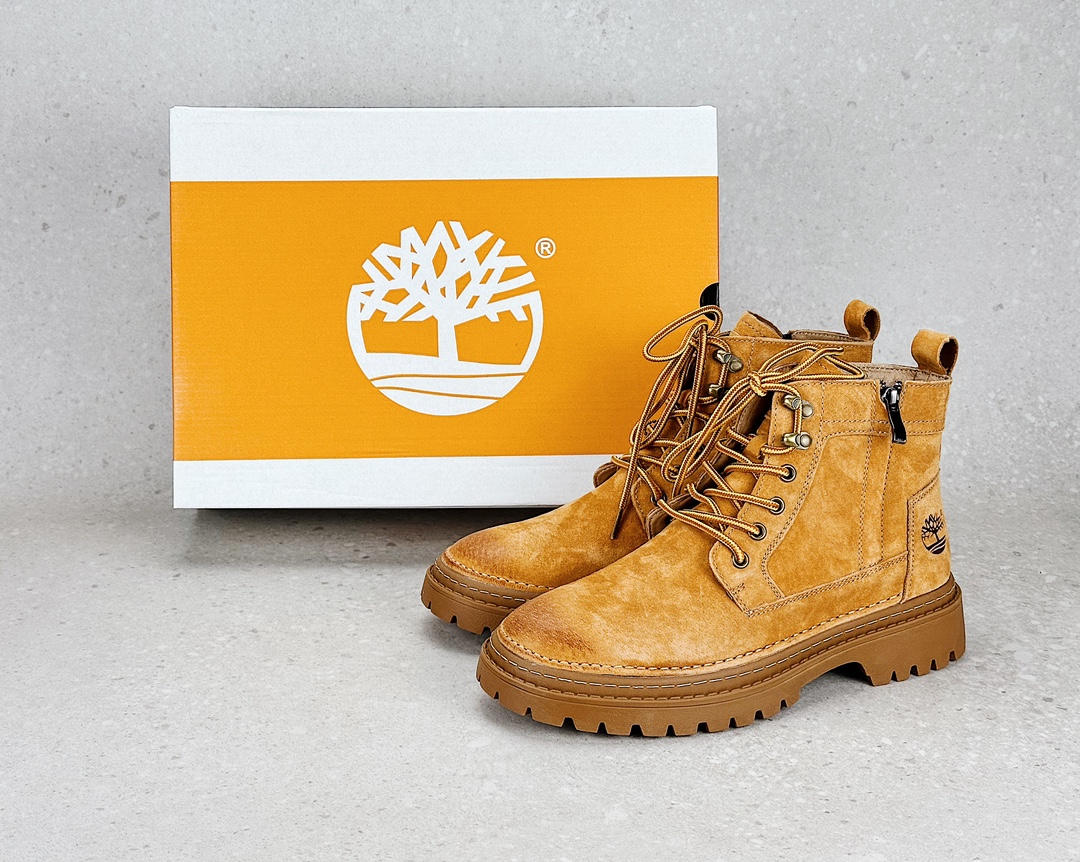 Guangdong pure original Timberland mid-cut wheat yellow new arrival Timberland Timberland / Timberland outdoor mid-cut casual Martin boots series