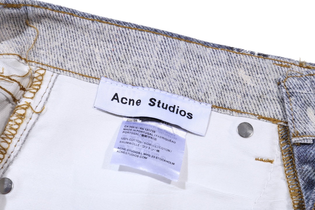 Acne Studios 1981F Spray Paint Distressed Wide Leg Jeans 9 i1721073630 8681 0