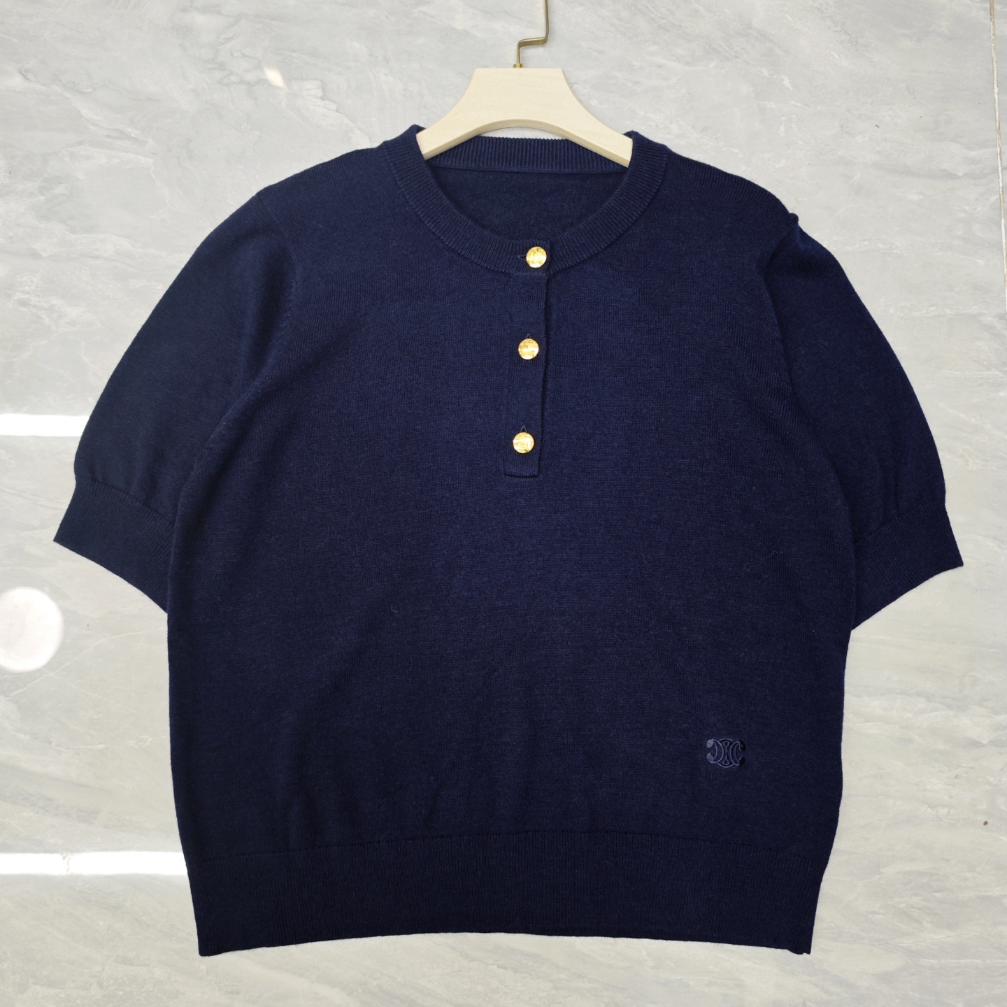 NO:457681,S Lin round neck open button short sleeve 850342 wool version S.M.L code, T-shirt, alexander wang19860909S林 圆领开扣短袖 850342 羊毛版本S.M.L码,,T-shirt,alexander wang,Women's clothing