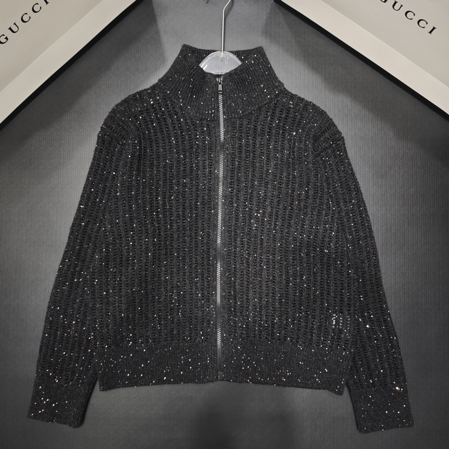 NO:457708,BC Zipper Cardigan Beads Long Sleeve 850347 Wool Version S.M.L, Alexander Wang19860909BC 拉链开衫珠片长袖 850347 羊毛版本S.M.L码,,alexander wang,Women's clothing