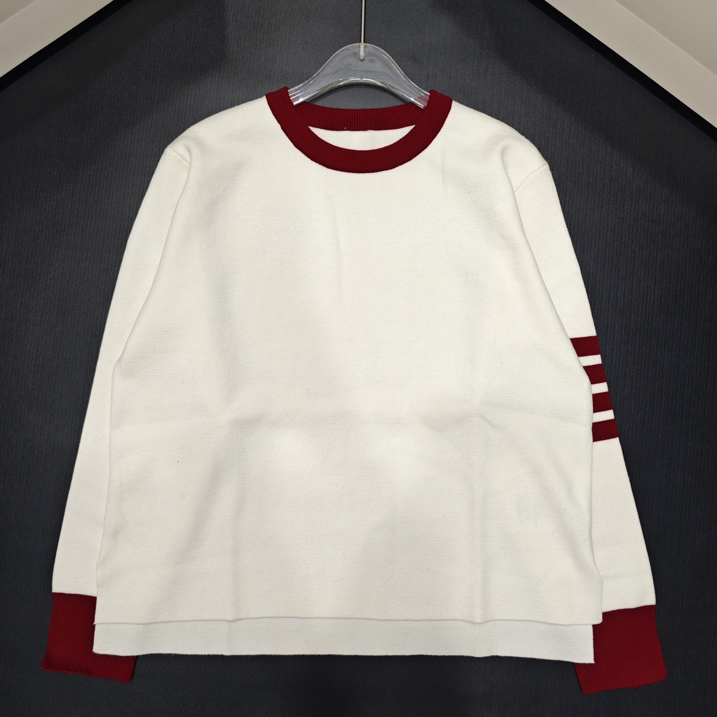 NO:461998,tB collar contrast color pullover long sleeve 850397 wool version S.M.L, alexander wang19860909tB 领边撞色套头长袖 850397 羊毛版本S.M.L码,,alexander wang,Women's clothing