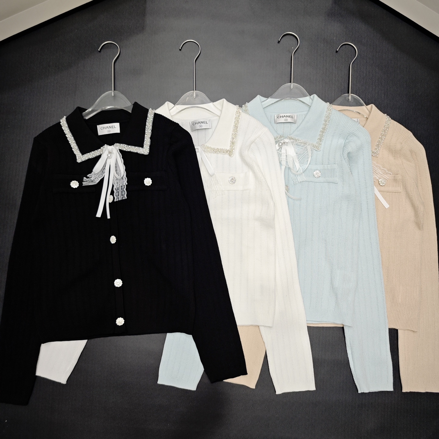 NO:478559,Xiaoxiang, doll collar cardigan, long sleeves, 850430, Tiansi version, S.M.L, alexander wang19860909小香 娃娃领开衫长袖 850430 天丝版本S.M.L码,,alexander wang,Women's clothing