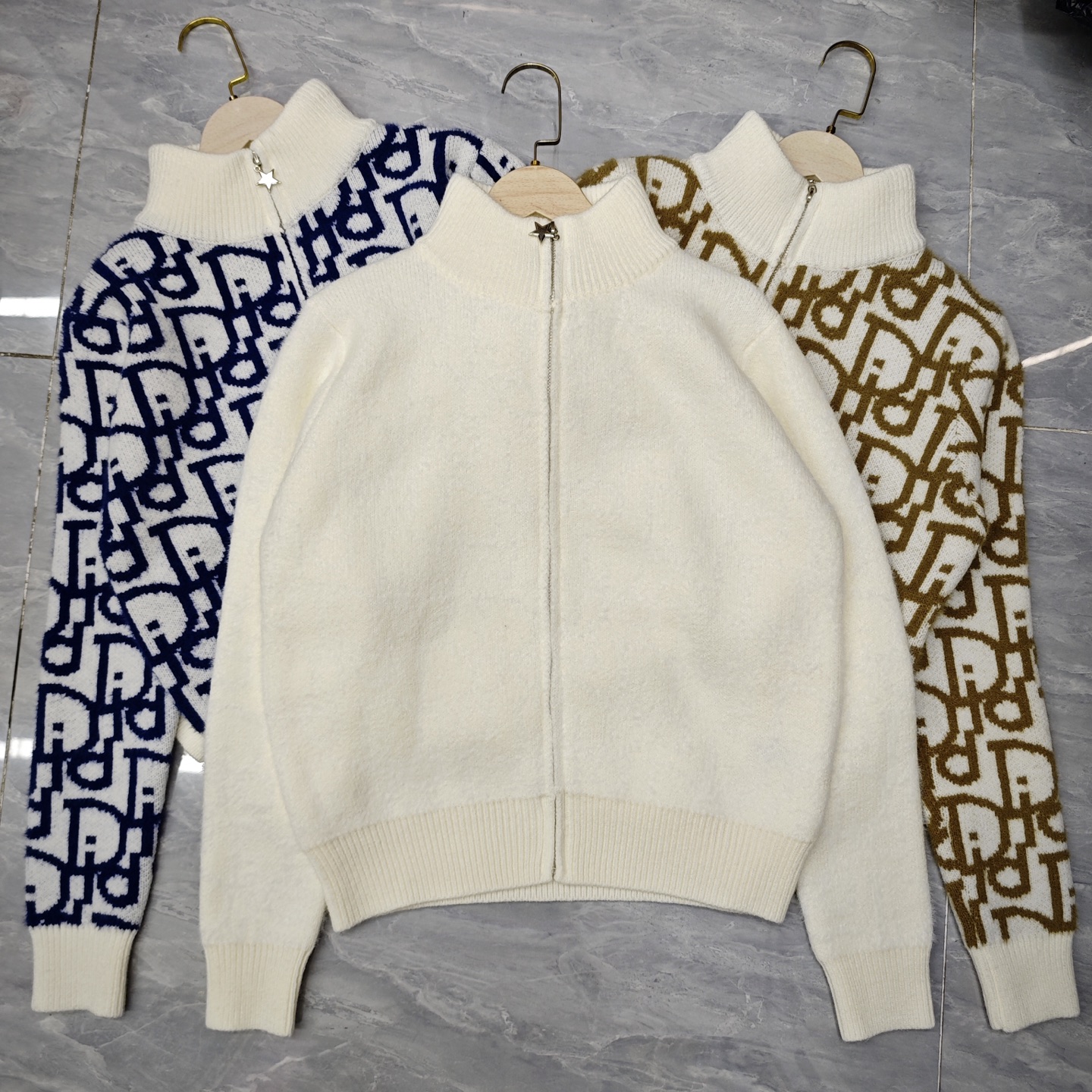 NO:508256,D home presbyopia round neck zipper cardigan 850486 wool version S.M.L code, dior, alexander wang19860909D家 老花圆领拉链开衫 850486 羊毛版本S.M.L码,,dior,alexander wang,Women's clothing