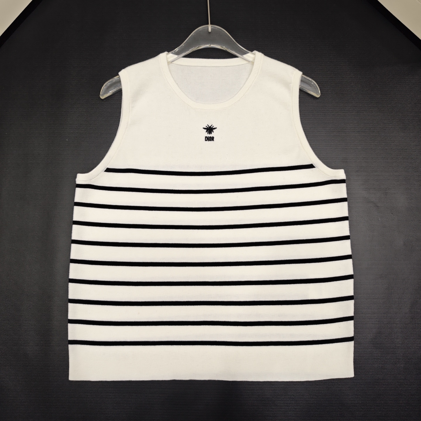 NO:508247,D Home Striped Little Bee Vest 850489 Wool Version S.M.L Code, Dior, Alexander Wang19860909D家 条纹小蜜蜂背心 850489 羊毛版本S.M.L码,,dior,alexander wang,Women's clothing