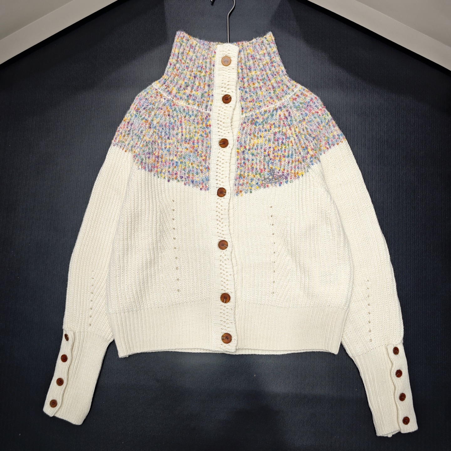 NO:564659,Vw floral yarn turtleneck cardigan long sleeves 850541 wool version S.M.L size,,alexander wang19860909Vw 花纱高领开衫长袖 850541 羊毛版本S.M.L码,,alexander wang,Women's clothing