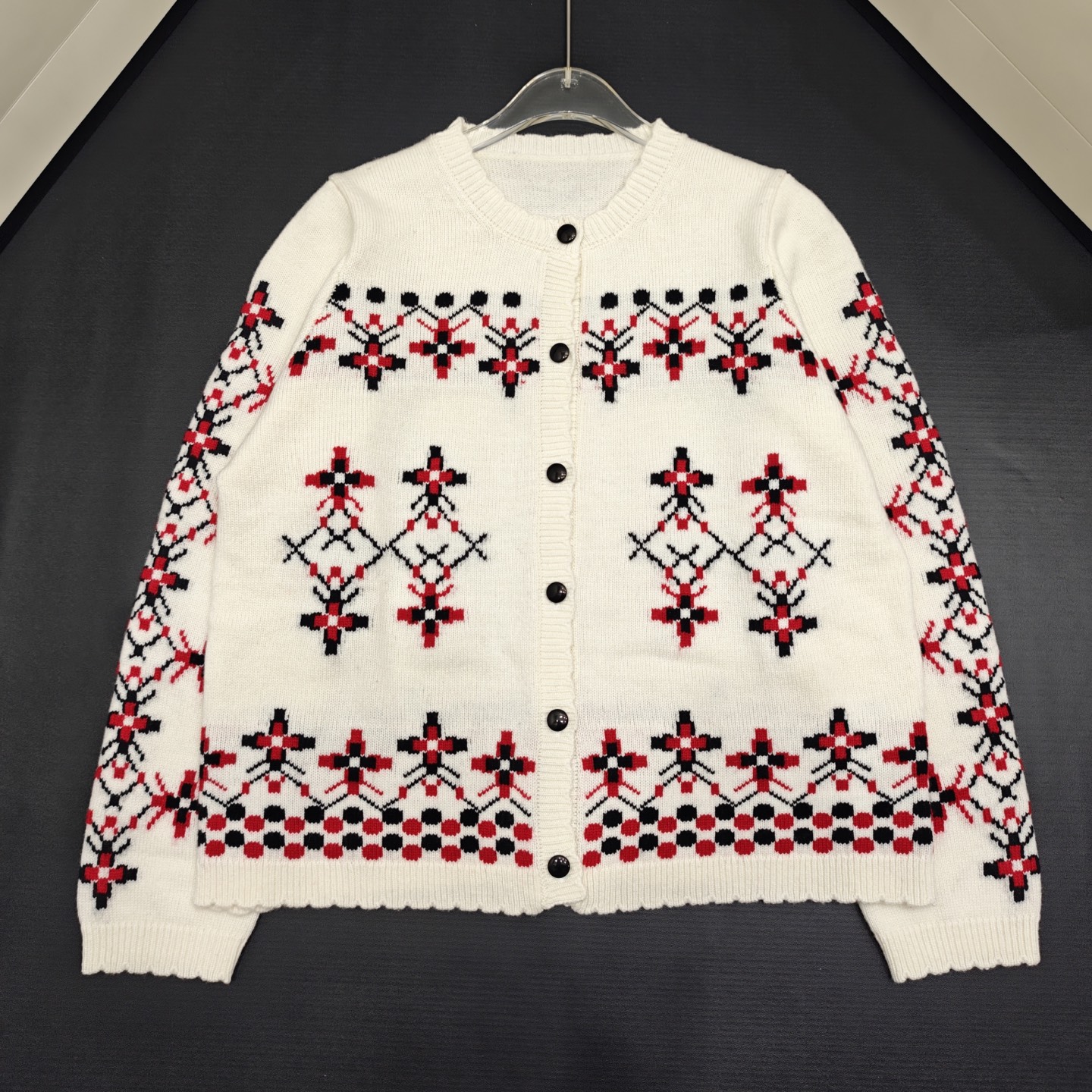 NO:577171,aES Fair Isle jacquard cardigan long sleeve 850597 wool version S.M.L size,,alexander wang19860909aES 费尔岛提花开衫长袖 850597 羊毛版本S.M.L码,,alexander wang,Women's clothing