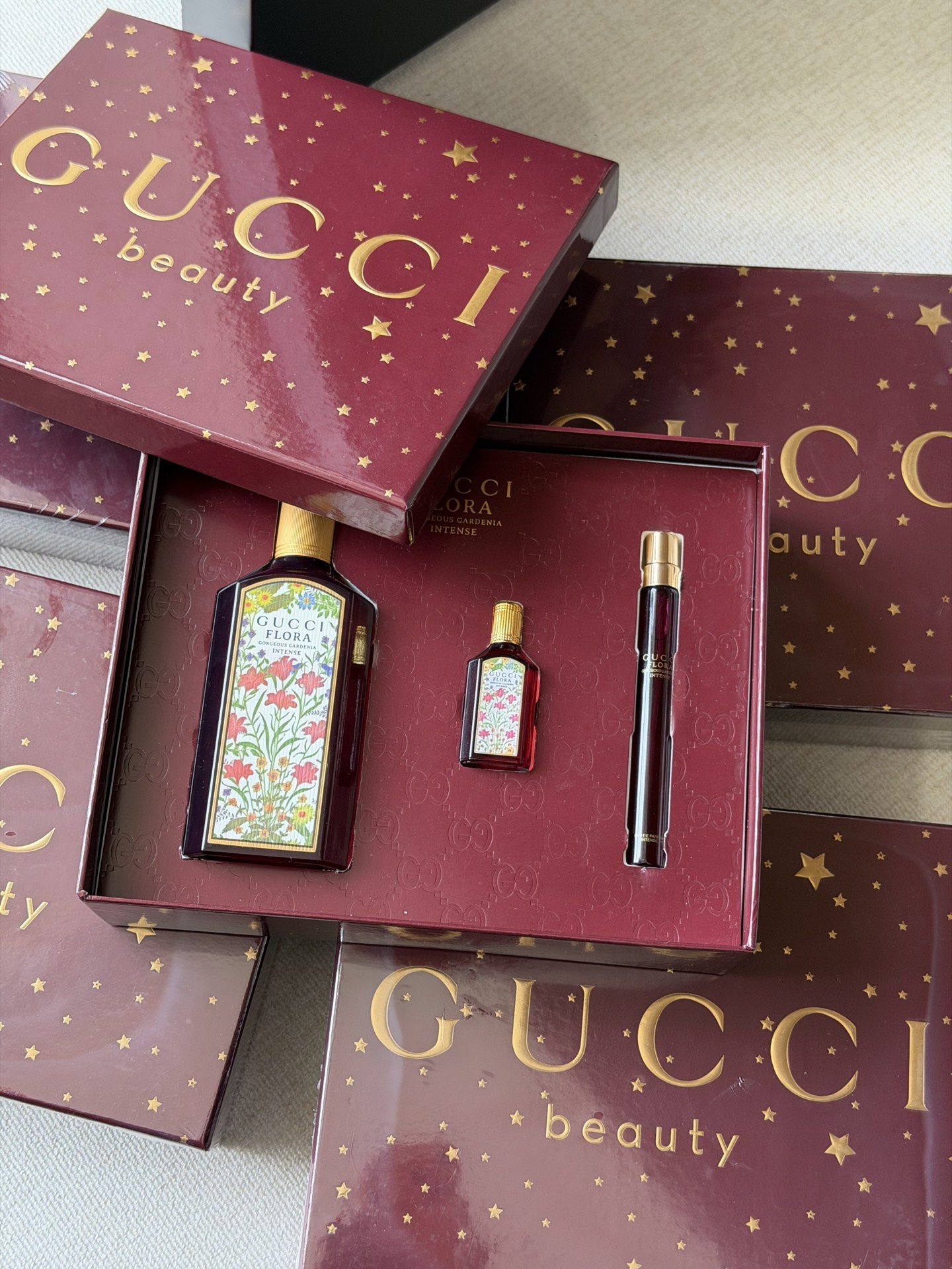 195. Set de viaje de tres piezas Gucci Florentine Dream 🔜 calidad uno a uno❗️Set de regalo de perfume intenso de flore…