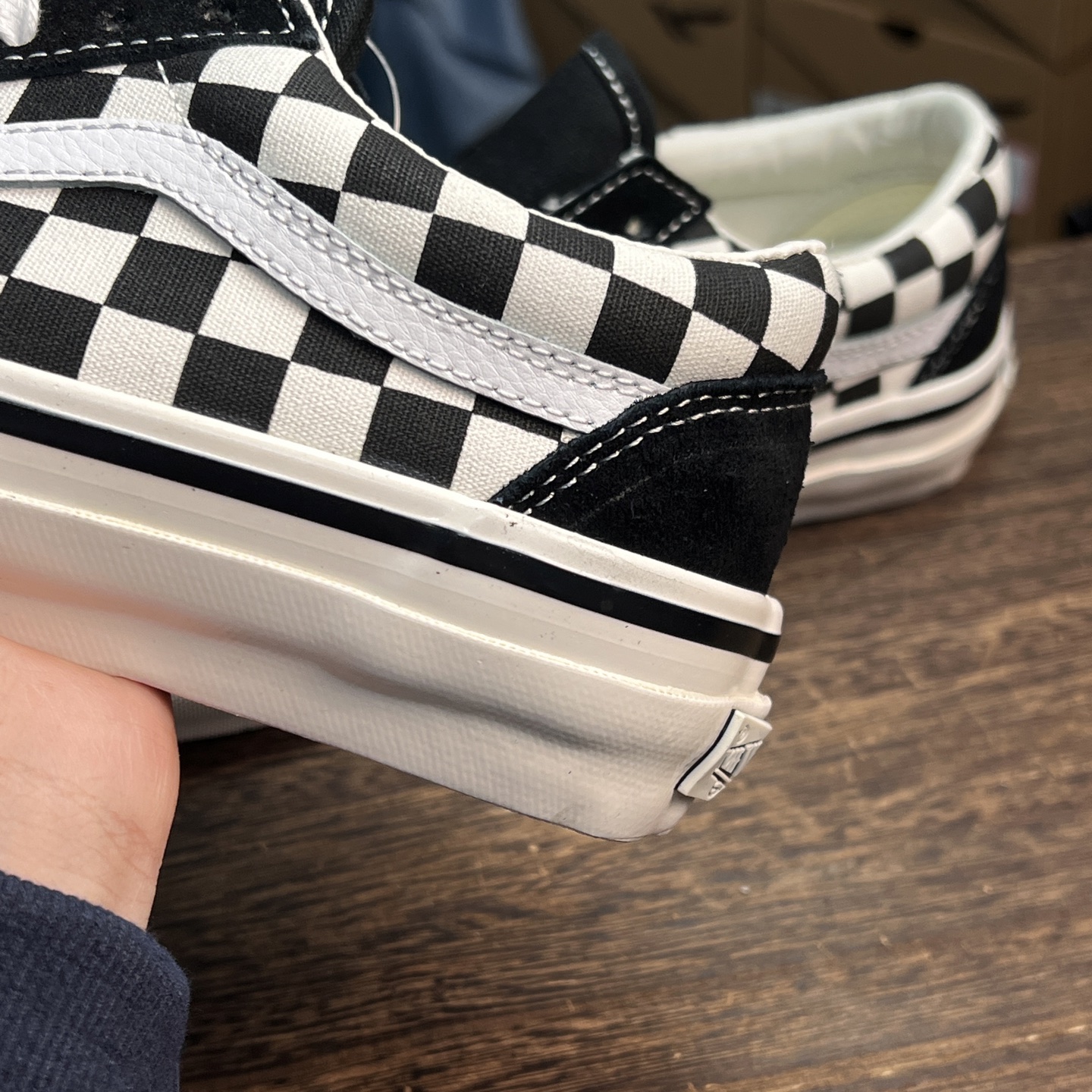 Vans Old Skool 36 DX 安纳海姆 棋盘格 黑白海姆黑白棋盘格 vans经典款式加上经典