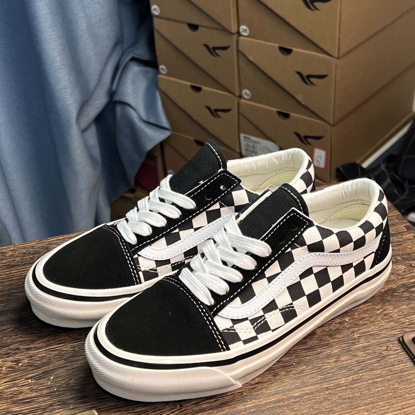 Vans Old Skool 36 DX 安纳海姆 棋盘格 黑白海姆黑白棋盘格 vans经典款式加上经典