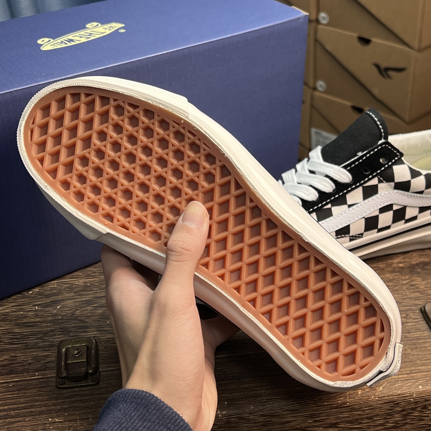 Vans Old Skool 36 DX 安纳海姆 棋盘格 黑白海姆黑白棋盘格 vans经典款式加上经典