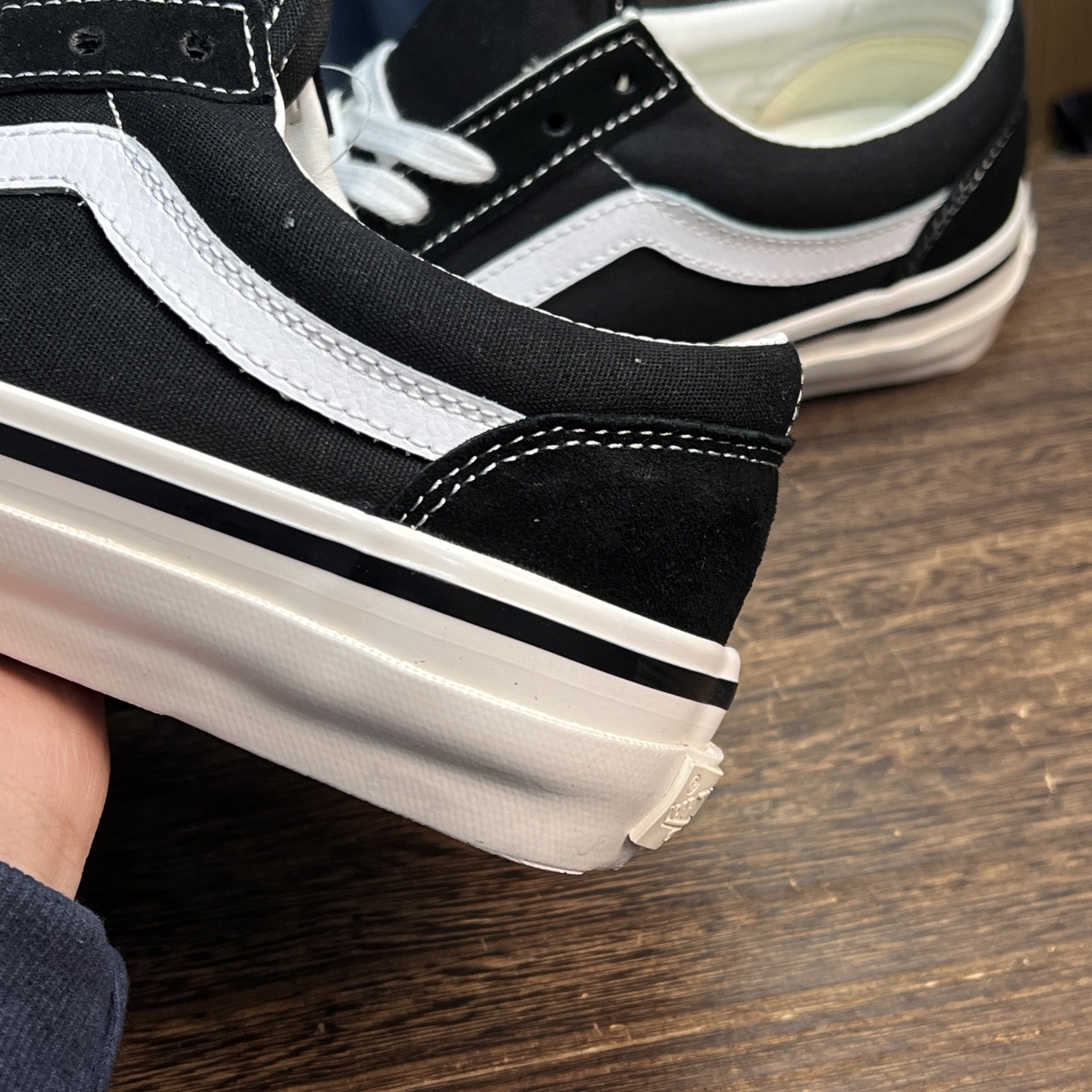 Vans Old Skool 36 36 DX Anaheim 低帮黑白DX版型经典黑白配色，陈燃同款货