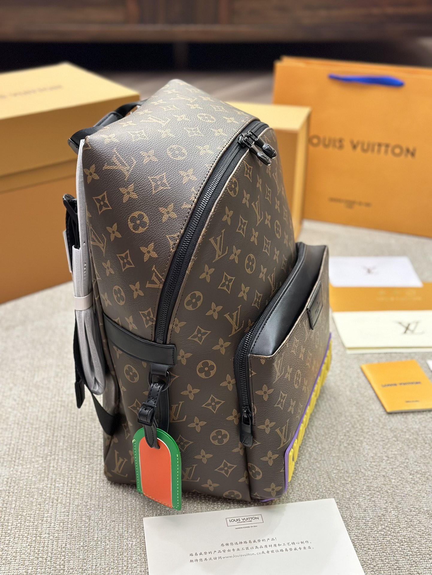 Practical Boys’ Recommendation: Cowskin Shoulder Bag for Men, 32 * 37 cm - 图片 2