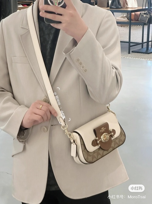 Coach Brie Shoulder Bag - Elegant, Versatile Design with Multiple Straps 1 Coach Brie Shoulder Bag - Elegant, Versatile Design with Multiple Straps