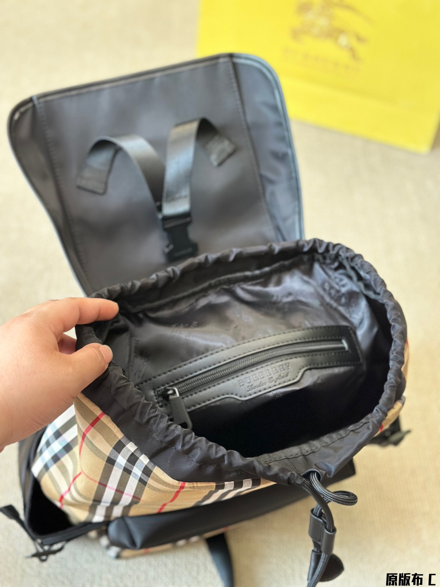 Burberry Vintage Check Backpack Archive Beige Check Standard everyday