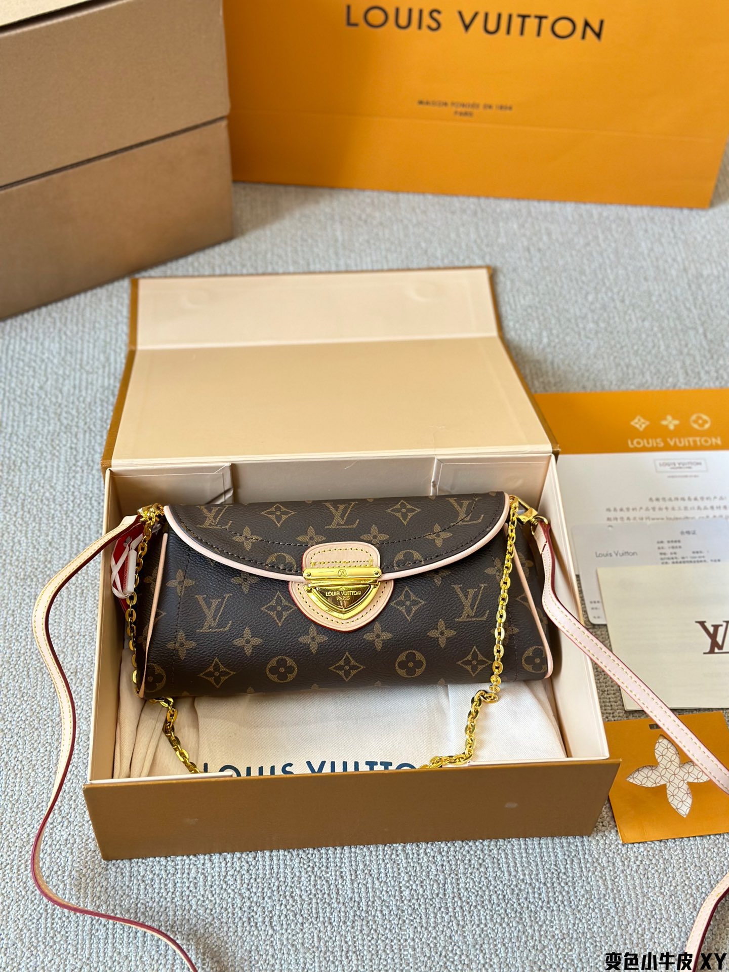 Louis Vuitton Taschen Umhängetaschen  & Schultertaschen Gold Hardware Kalbsleder Rindsleder Vintage Unterarm