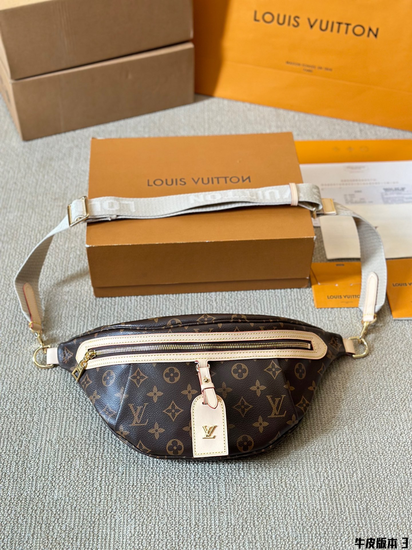 Mejor imitación
 Louis Vuitton LV Discovery Bolsos Bolsa de Cinturón y Riñonera Monogram Eclipse Lona Cuero de vaca Fashion Casual