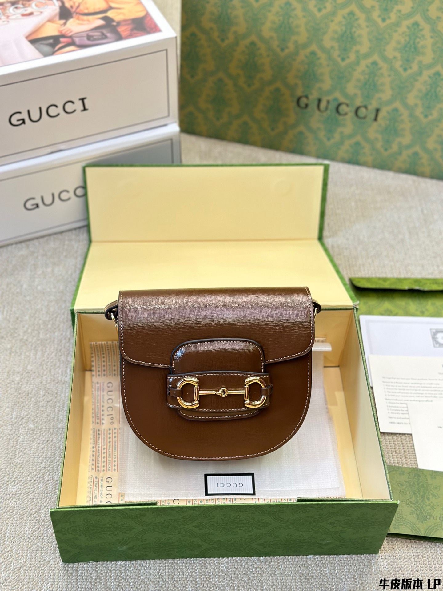 Gucci Horsebit Taschen Satteltaschen Leinwand Rindsleder 1955 Mini