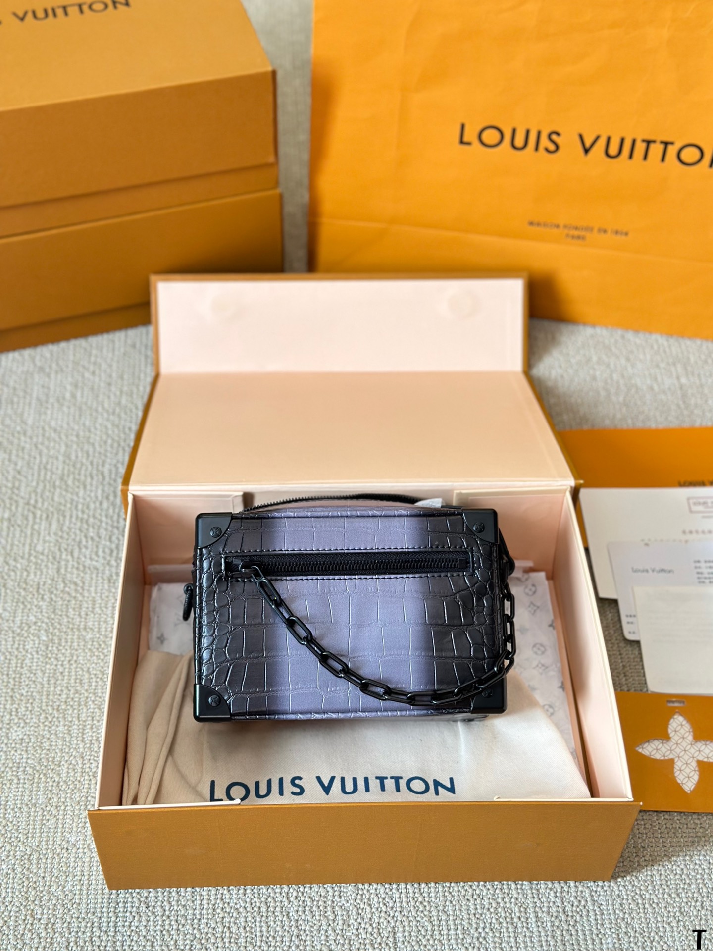 Louis Vuitton LV Soft Trunk Sacs À Main Sacs À Bandoulière & À Épaule Or Unisexe La chaîne