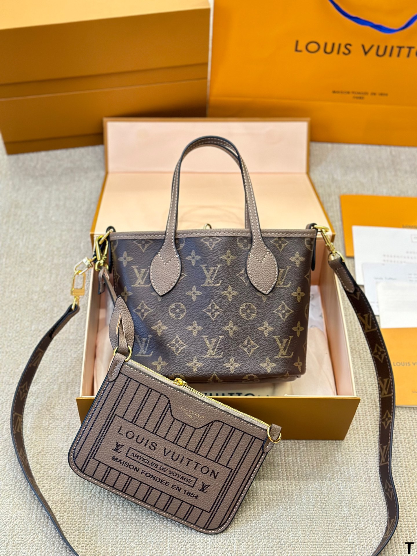 Louis Vuitton LV Neverfull Sacs À Main Sacs Cabas Couleur rose Fashion Mini