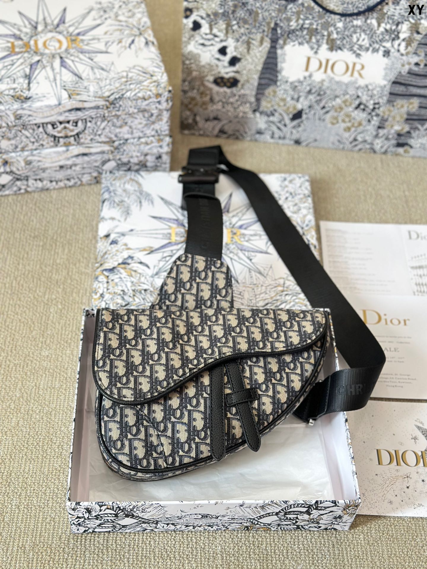 Dior Saddle Bolsos de sillín Bordado Fashion