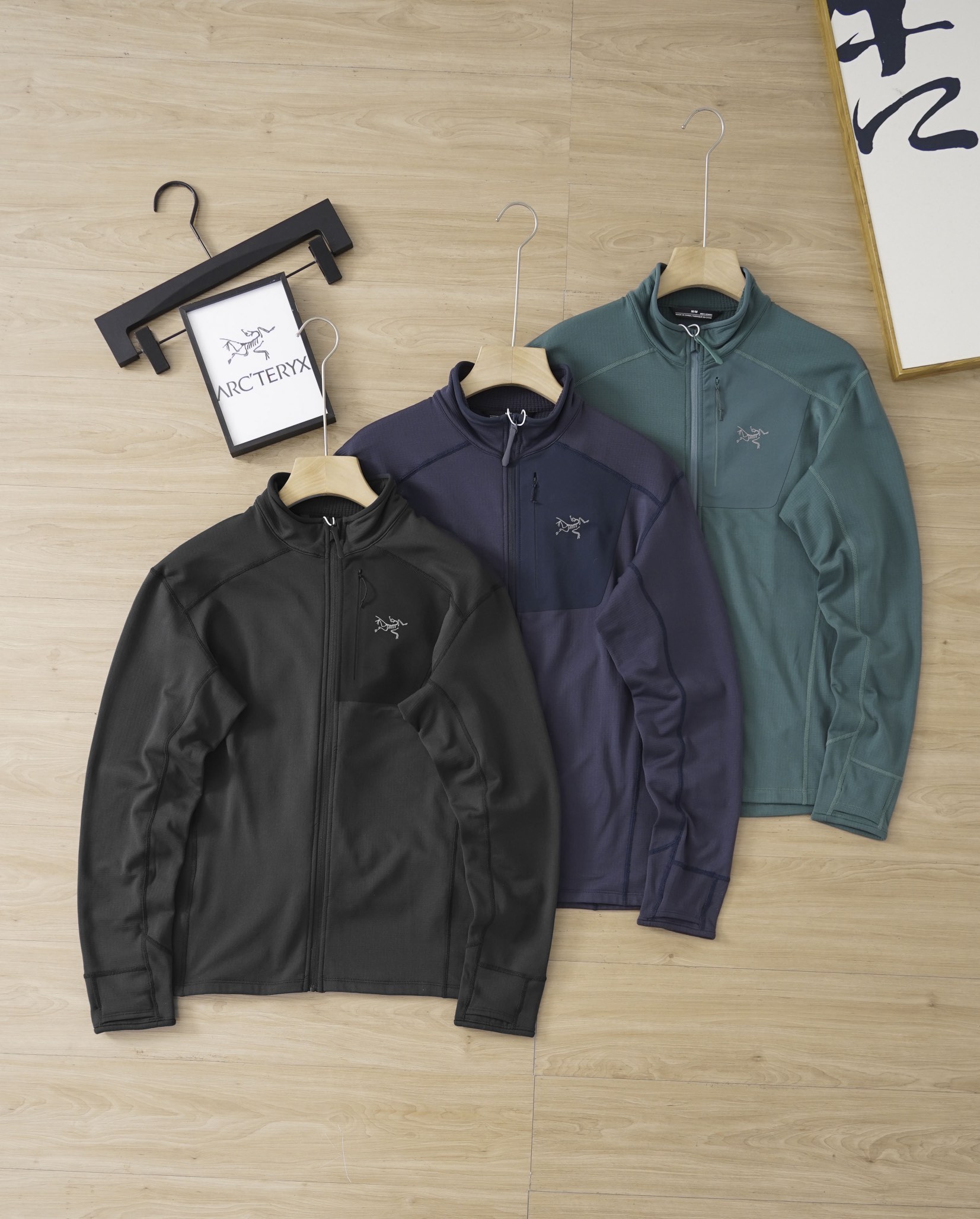 Arcteryx Kleding Jas &Jassen Replica 2024 Perfecte luxe
 Zwart Groen Openwerk