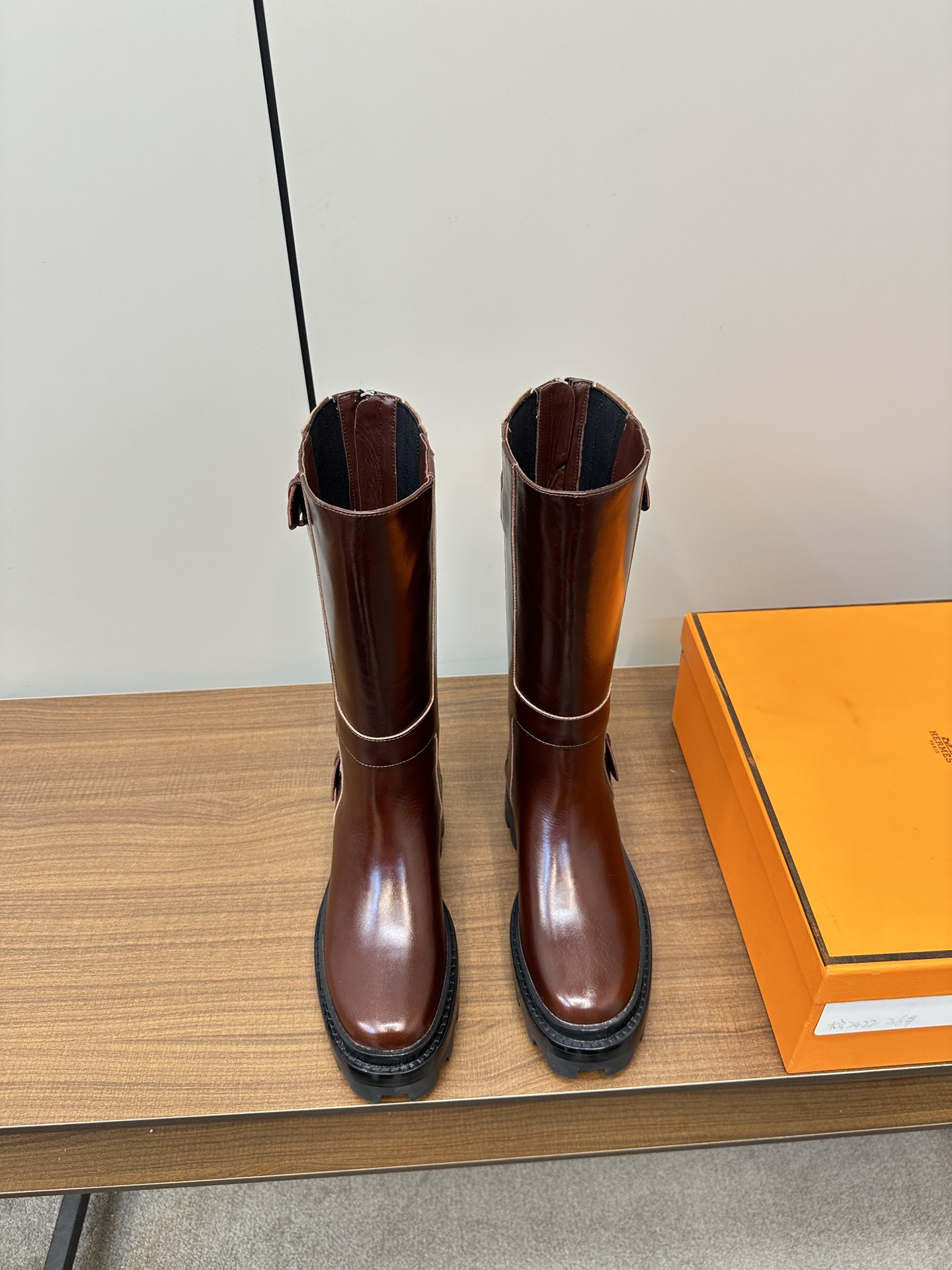 7 Star Collection
 Hermes Long Boots Exclusive Cheap
 Calfskin Cowhide Genuine Leather Fashion