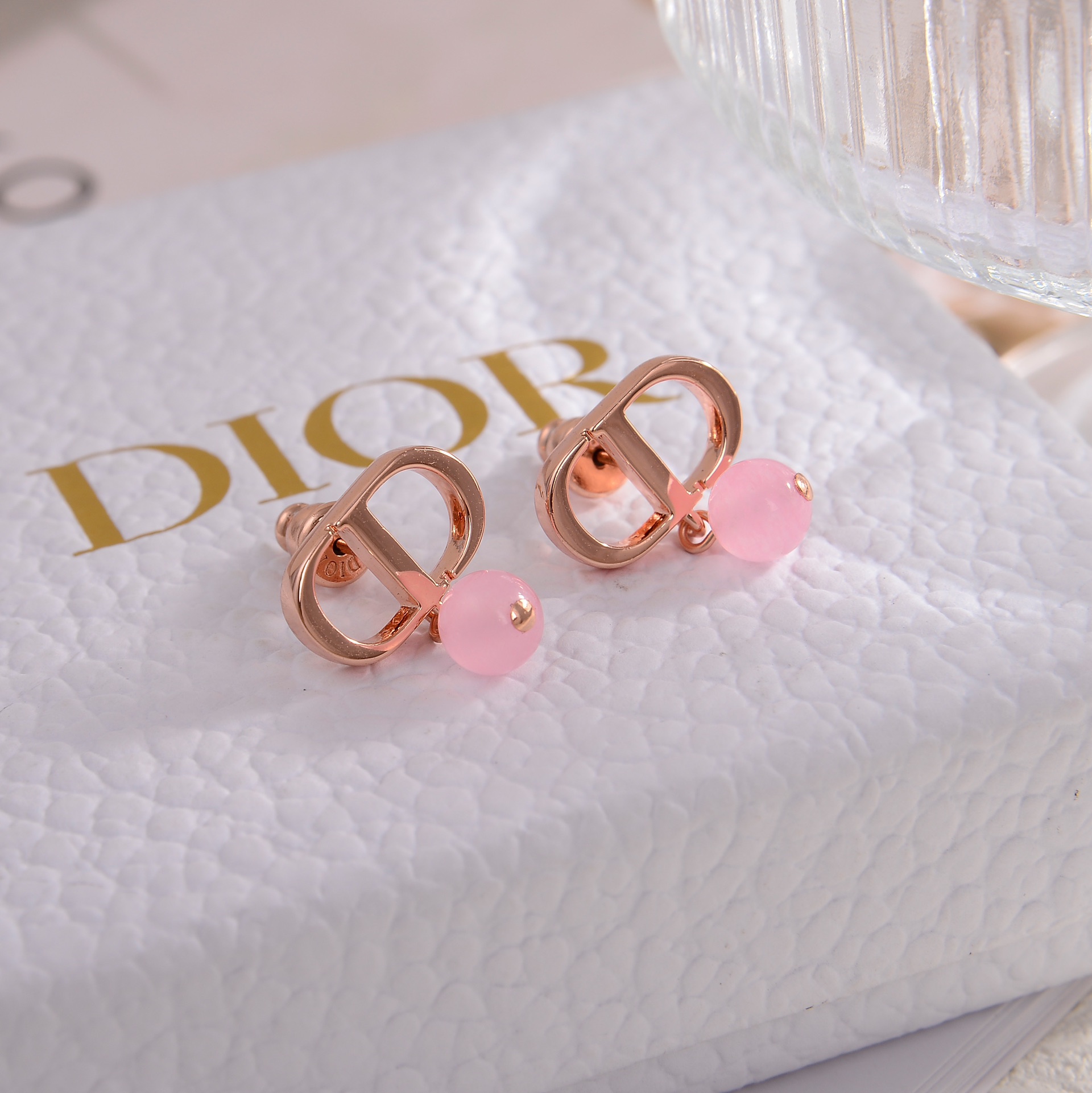 High Quality Designer Replica
 Dior Jewelry Earring Pink Rose Gold