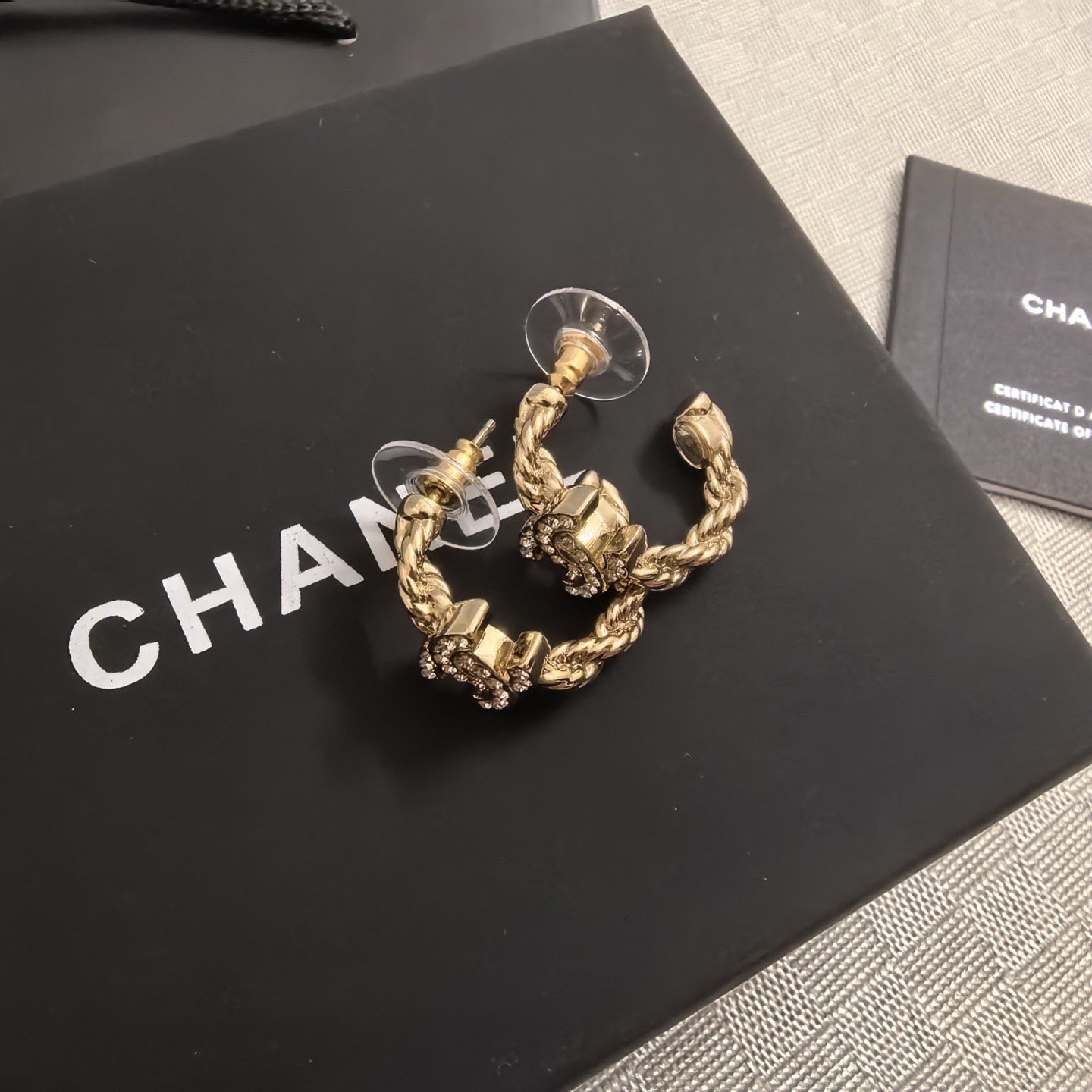 Chanel ZP打版 小香 CHANEL 双C耳钉