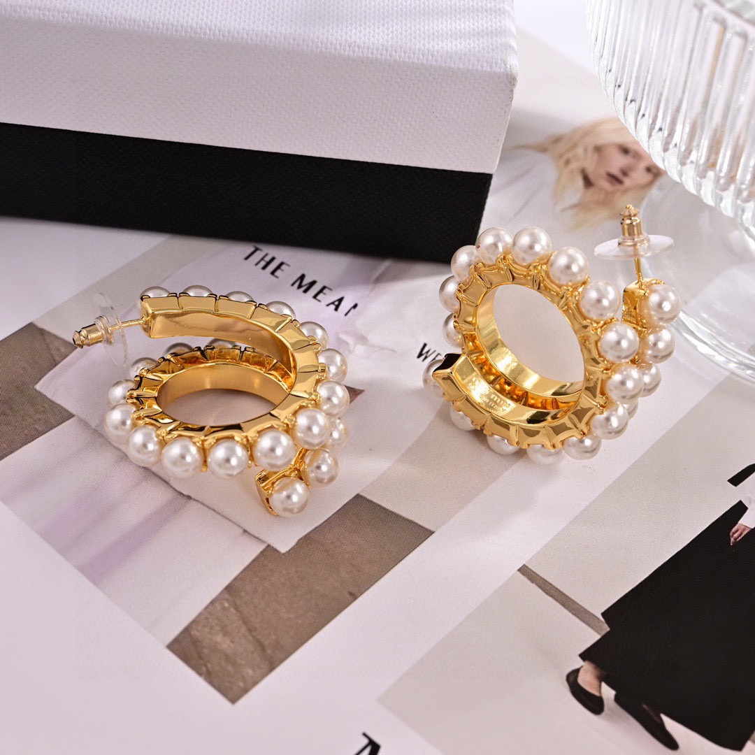 Miu Miu ZP打版 miumiu珍珠耳环