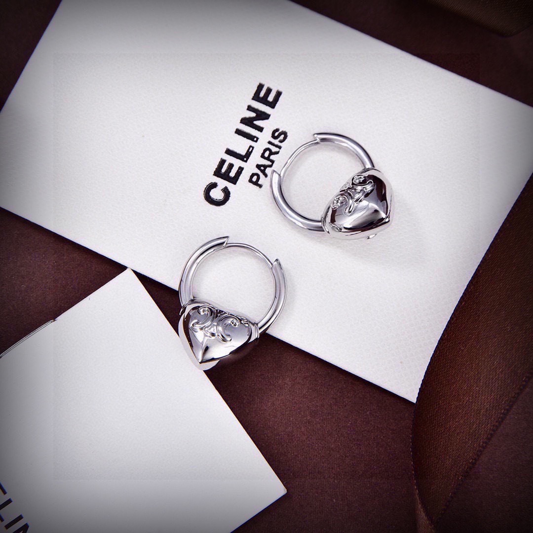 Celine Celine 新款耳环 PRECLOUS新品 简单 耳环 火 设计独特 前卫 美女 款