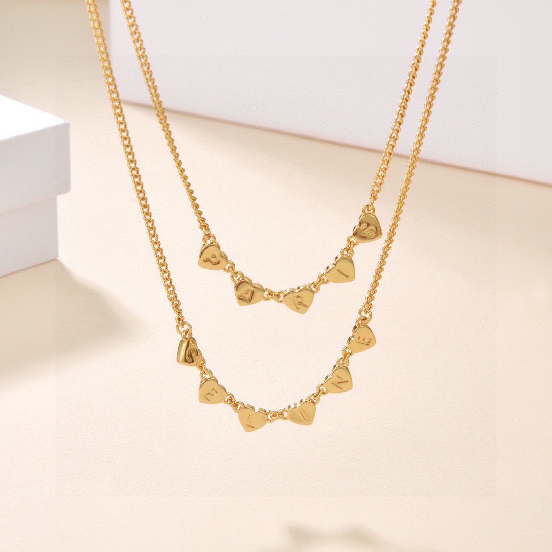 Celine C ur necklace gold 42cm adjustable to 40cm