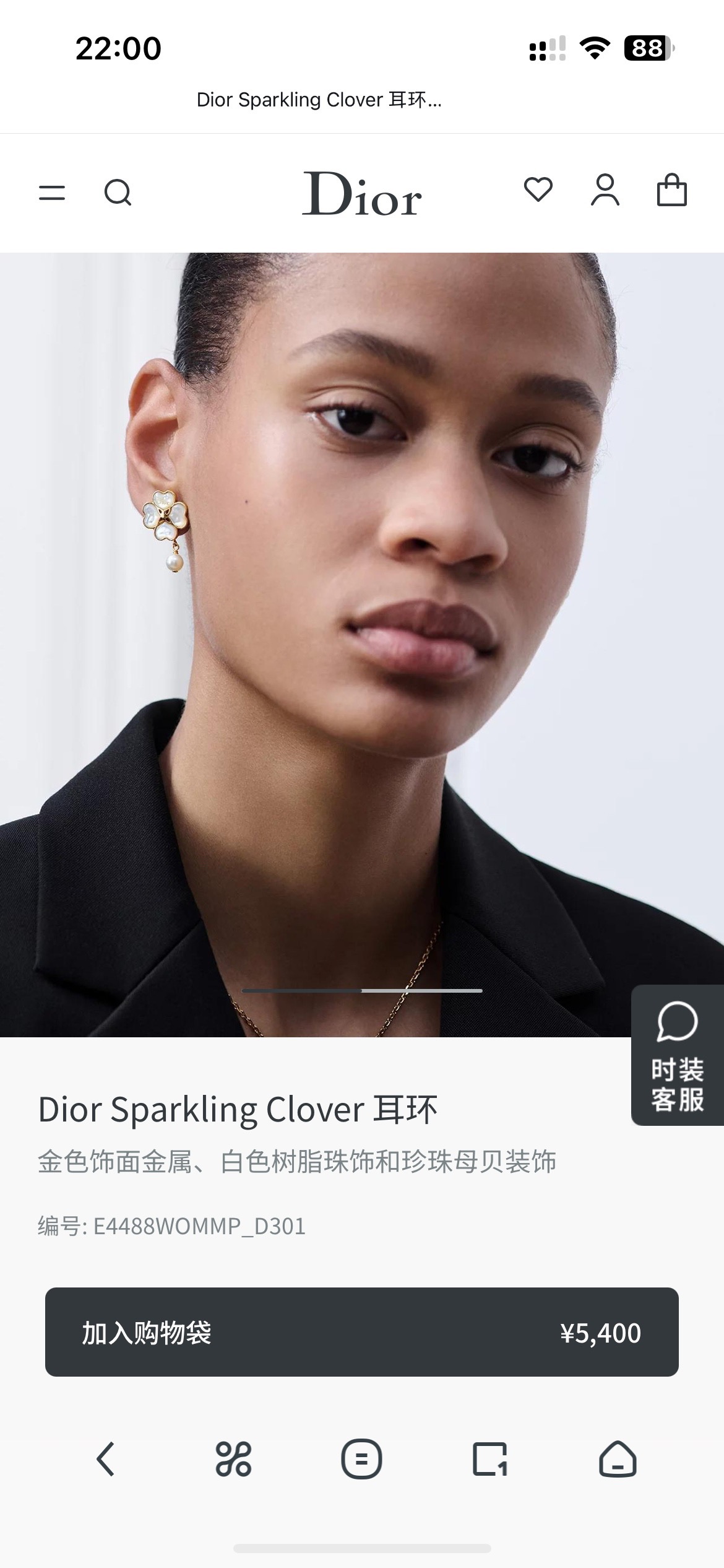 디올 귀걸이 134790 Dior Earrings 썸네일 이미지