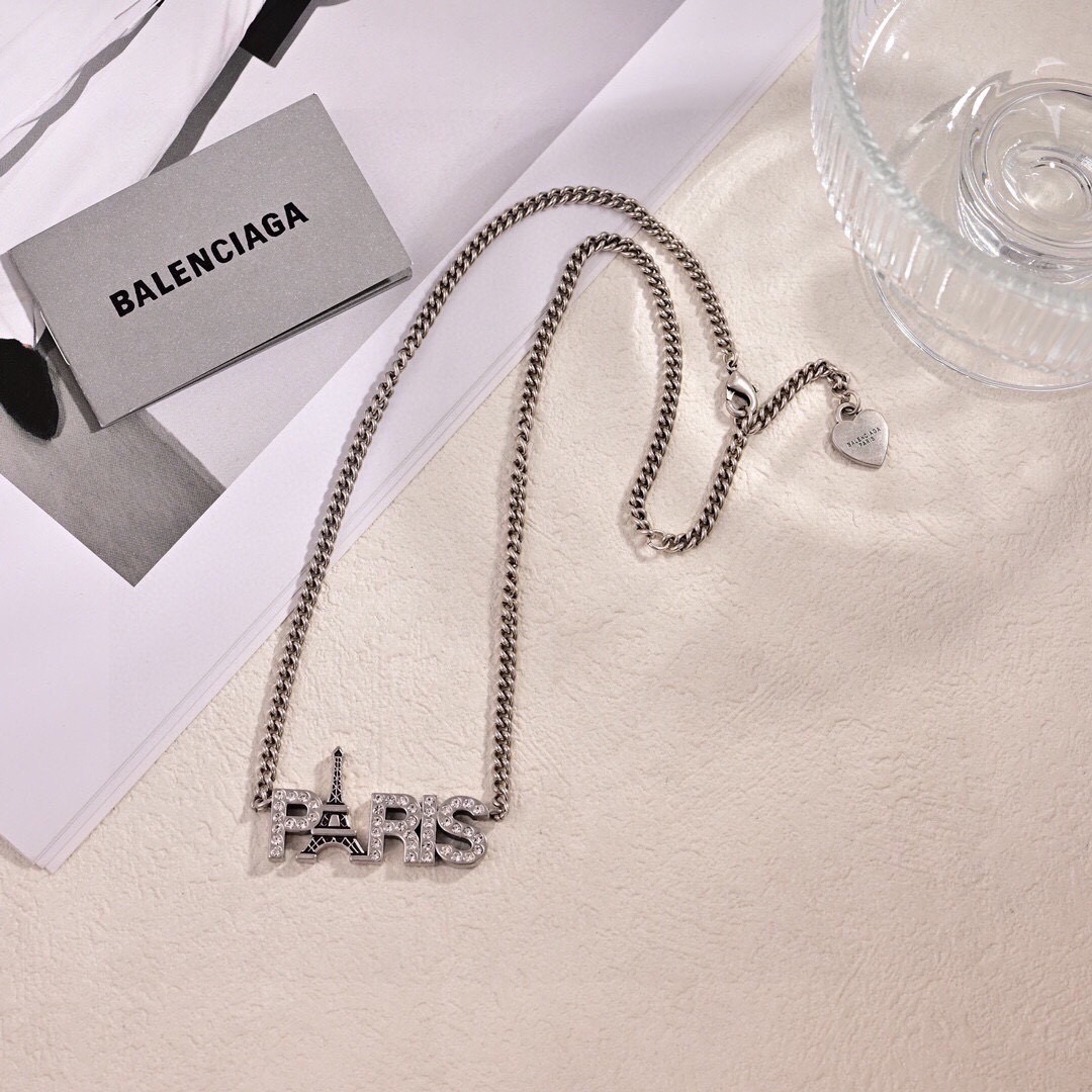 ❤️原单货🔹🔹新品 巴黎世家 Balenciaga 新款项链🔹专柜一致黄铜材质电镀18k金 火爆款出货 