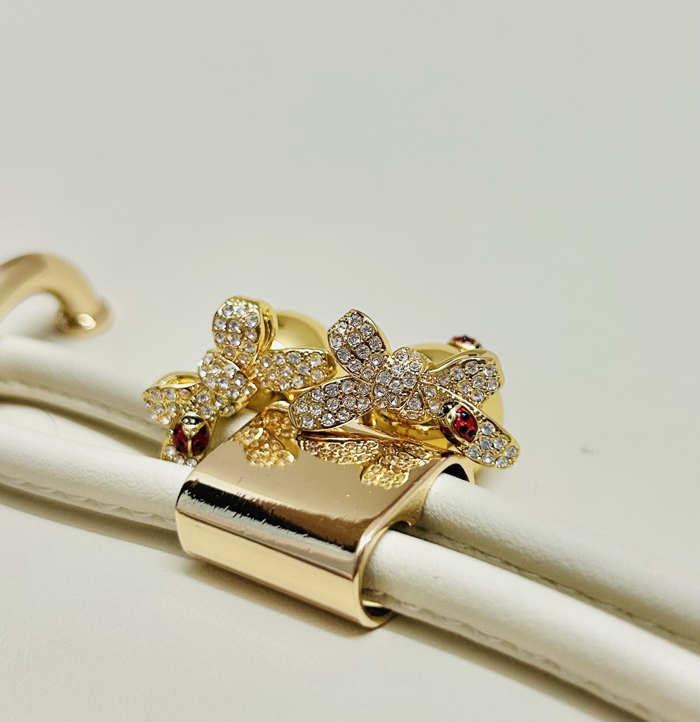 ❤️迪奥 新款👼一线大牌都爱的Dior·迪奥 新品字母DIOR瓢虫耳环 金属质感逆袭版字母潮范儿抢风头 