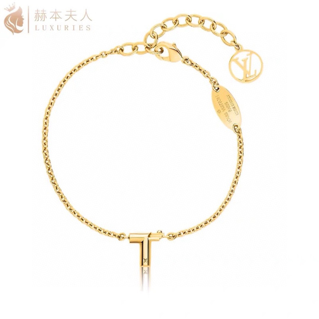 👌👌美毙了✨✨LV 路易威登 字母 手链 高端 定制原版🌹🌹厚金电镀  优雅知性💐 大气上档次 百搭款式