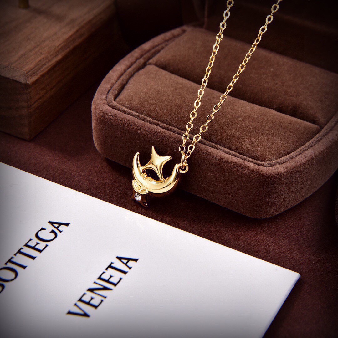 ❤️BOTTEGA VENENTA 新款BV星月项链 与众不同的设计 个性十足 颠覆你对传统项链的印象 