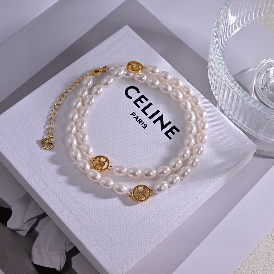 ❤️Celine凯旋门项链❤️❤️PRECLOUS新品 简单时尚金色🌟专柜一致 火爆款出货 设计独特 前
