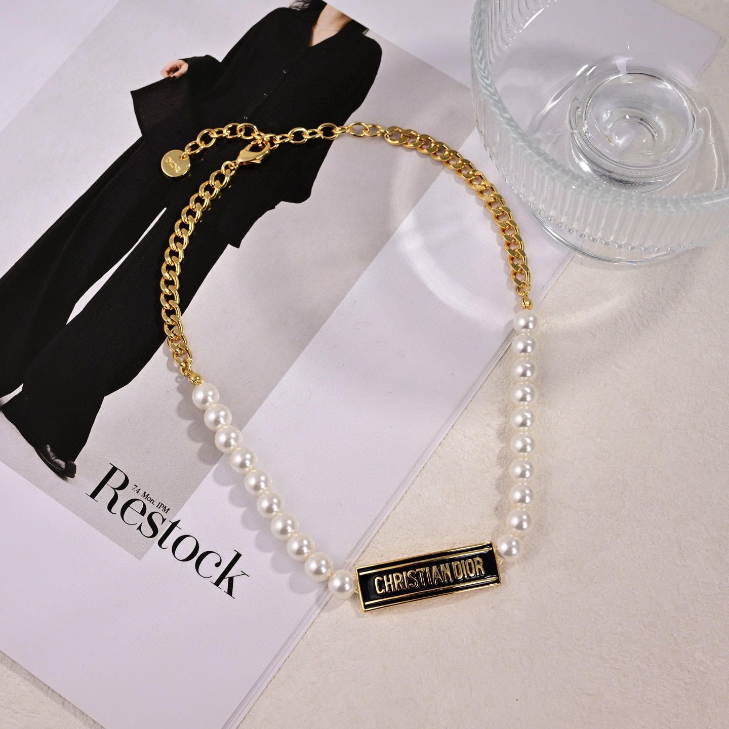 ❤️迪奥 新款项链👼一线大牌都爱的Dior·迪奥 新品 金属质感逆袭版字母潮范儿抢风头  完全胜任现代年