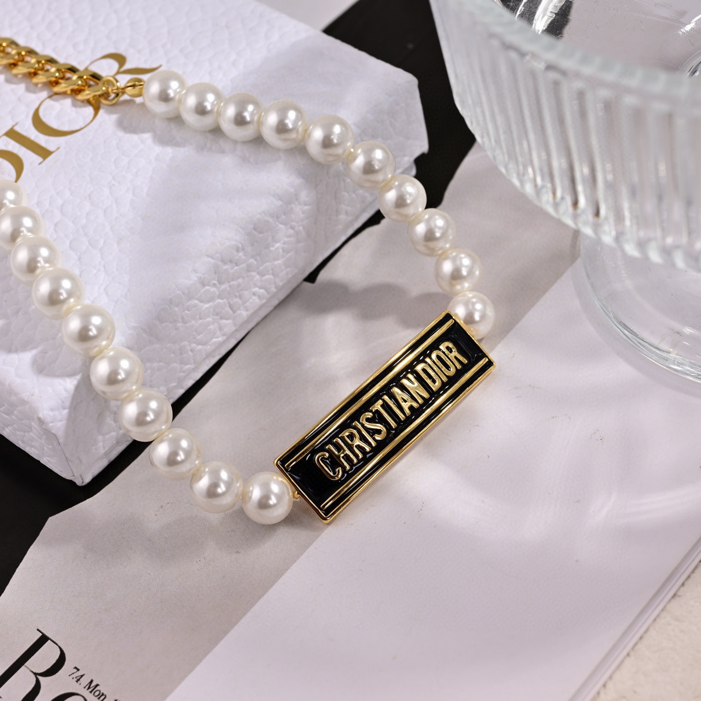 ❤️迪奥 新款项链👼一线大牌都爱的Dior·迪奥 新品 金属质感逆袭版字母潮范儿抢风头  完全胜任现代年