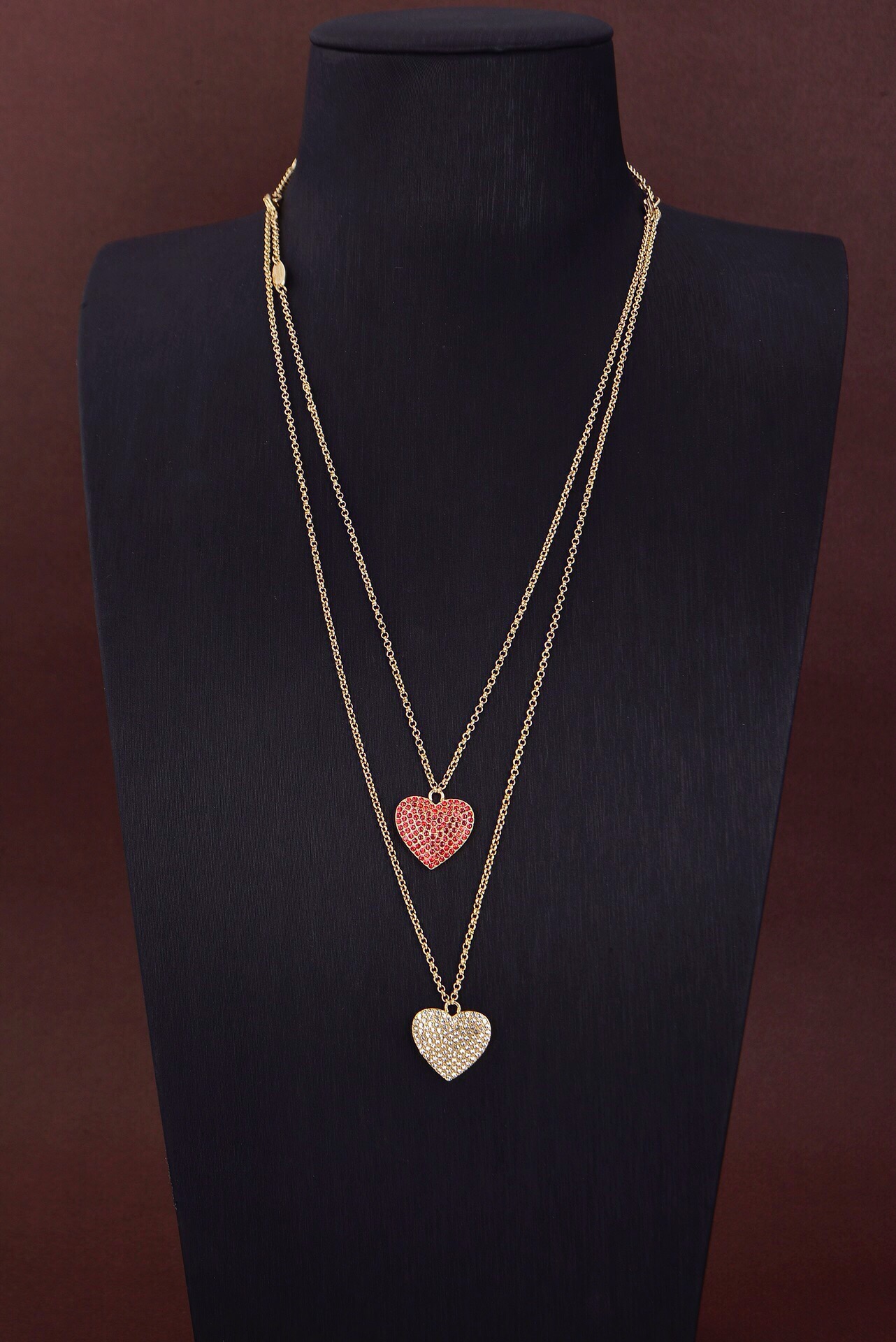 ❤️Valentino 华伦天奴 双层项链💫重磅新品火爆网络来了 简约大方  时尚百搭✅ 金色🌟专柜一致