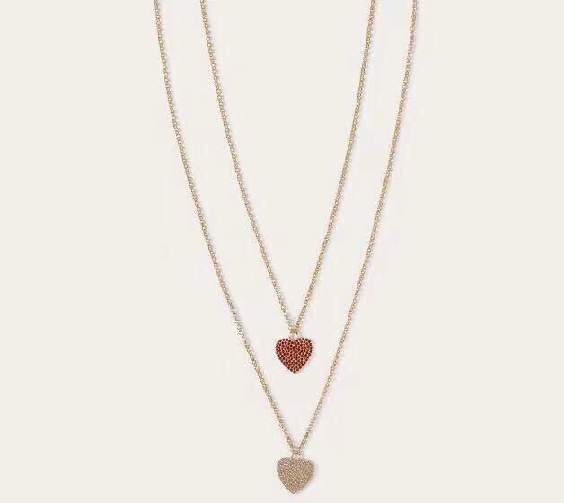 ❤️Valentino 华伦天奴 双层项链💫重磅新品火爆网络来了 简约大方  时尚百搭✅ 金色🌟专柜一致