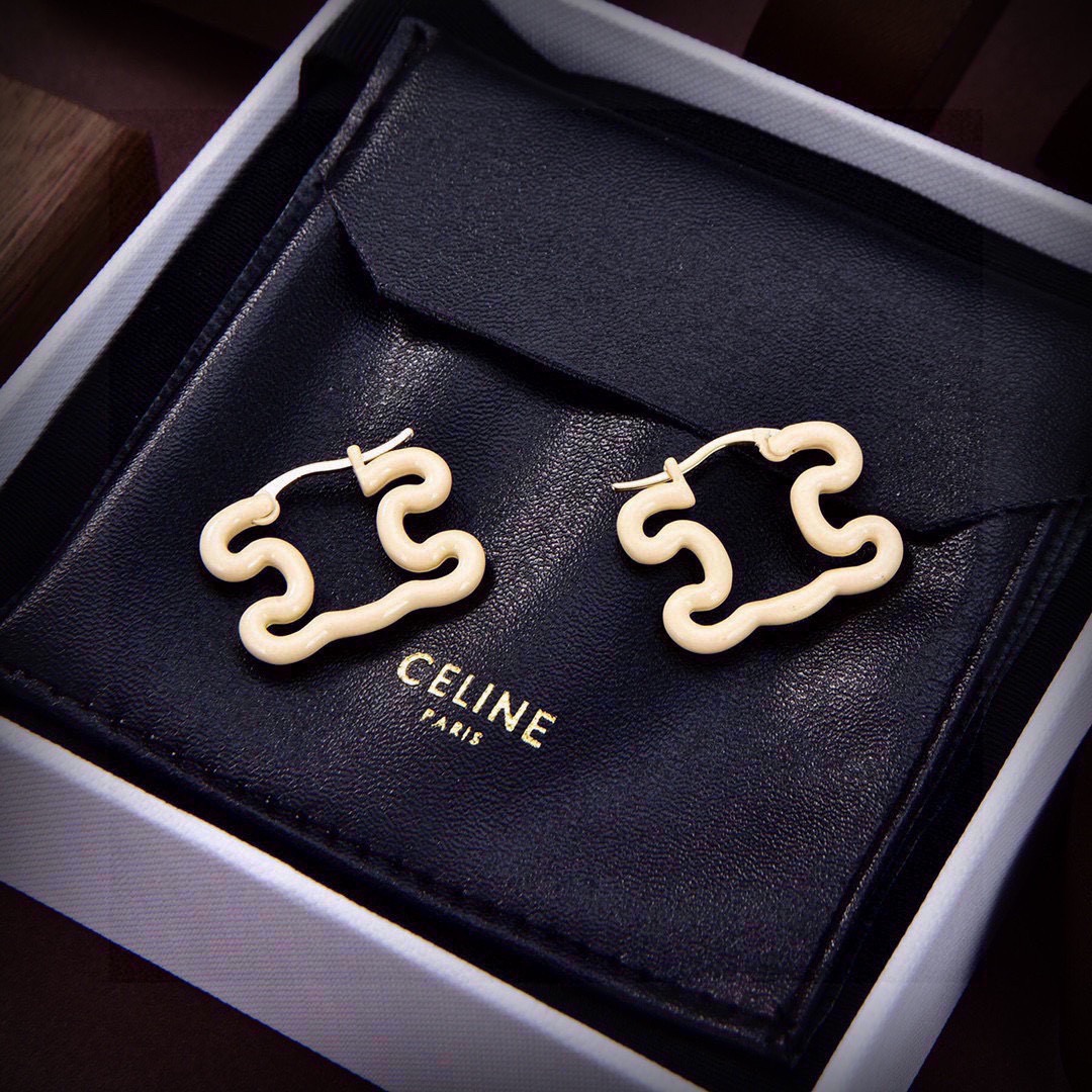 ❤️Celine 凯旋门新款耳环，PRECLOUS新品 简单时尚耳钉🌟专柜一致 火爆款出货 设计独特 前