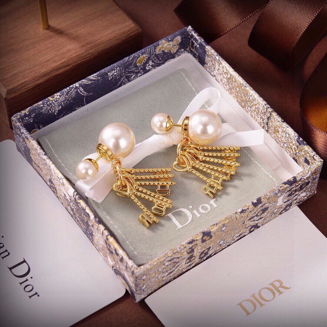 👌新款👌Dior 迪奥 钥匙耳钉 专柜新款上市 美得不要不要的 唯美 浪漫 人手必备款 火爆小红書 精选